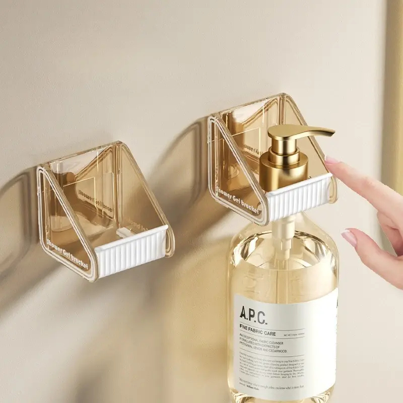 New Non Perforated Bathroom Corner Rack Shower Gel Hanging Rack Toilet Strong Hook Shampoo Bottle Storage Rack