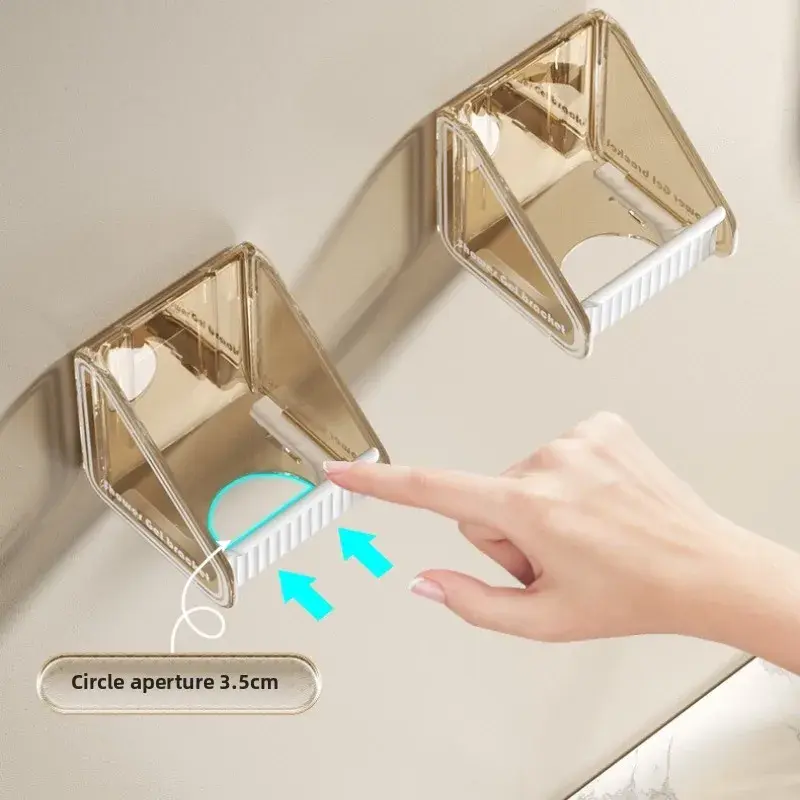 New Non Perforated Bathroom Corner Rack Shower Gel Hanging Rack Toilet Strong Hook Shampoo Bottle Storage Rack
