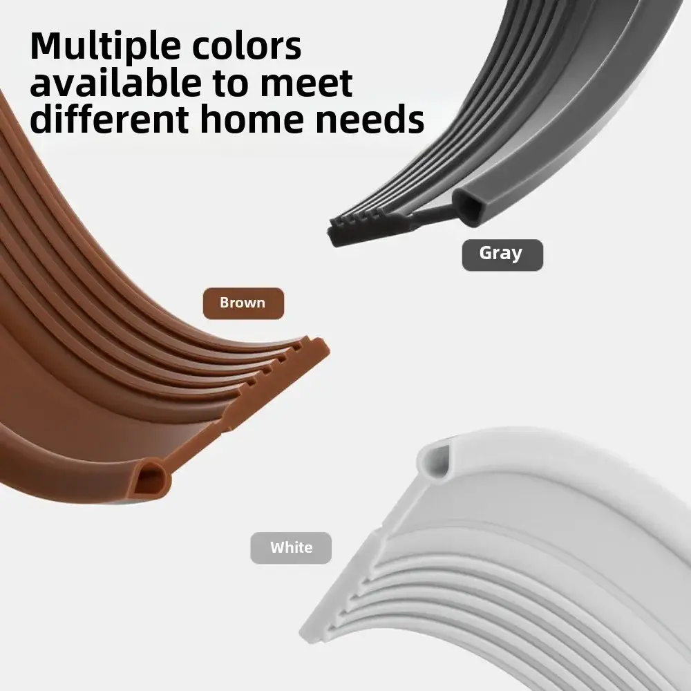 Hot Door Bottom Sealing Strip 1M Windproof Dust Stopper Guard Rain Weatherstrip Noise Reduction Insulator Sealer Home Hardware