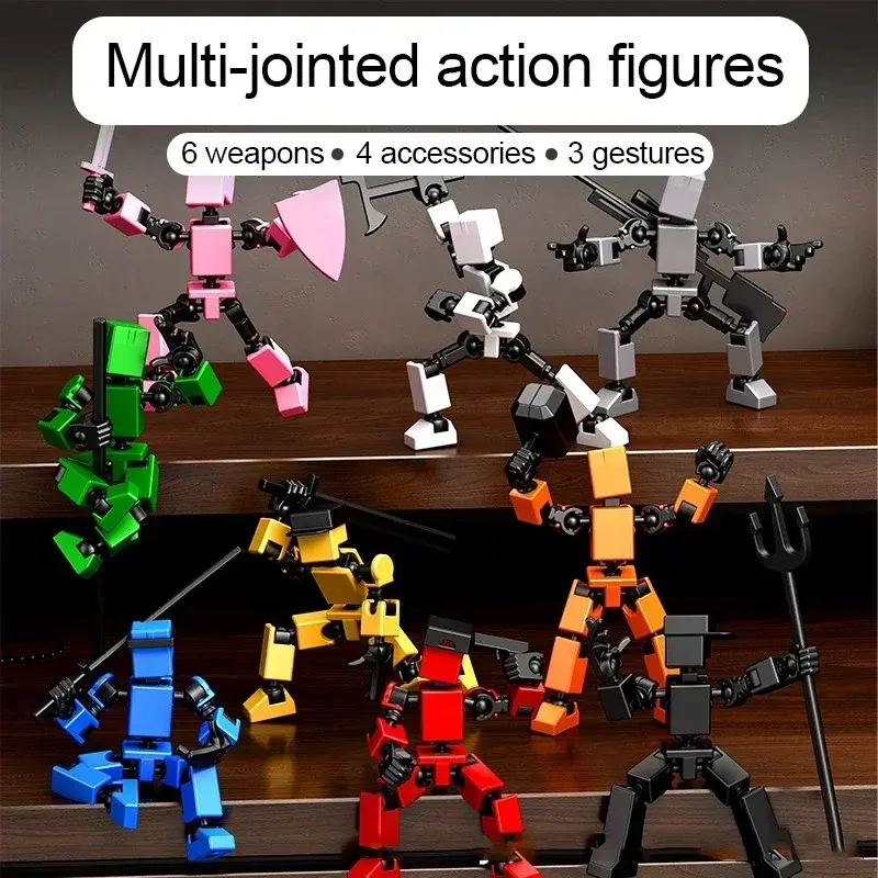 Robot Doll 3D Printed Mannequin Dummy Action Model Doll  Christmas Decora Gift Creative Multi-Jointed Movable Shapeshift Robot