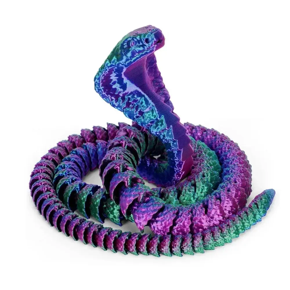 Home decorations 3D Printed Snake 3D Printed Figures Desk Accessories 3D Printed Dragon Room Desktop Ornament Office Accessories