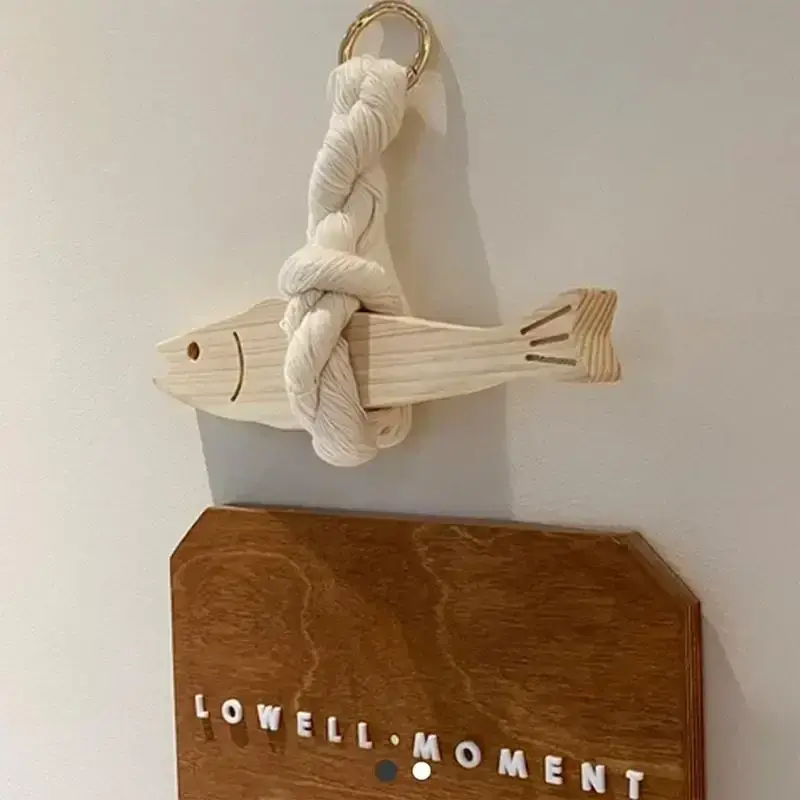 Home Decoration Fish Wooden Door Pendants Car Ornament Pollack Wall Art Hangable Hangable for Wall Art Door Pendant Decorations