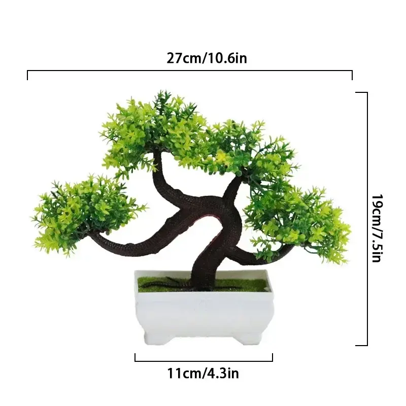 New Simulated Potted Dragon Whisker Tree Bonsai Green Plant For Office Desktop Decoration Flower Potted Home Creative Garden