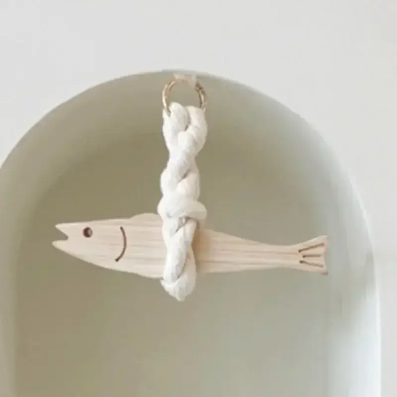 Home Decoration Fish Wooden Door Pendants Car Ornament Pollack Wall Art Hangable Hangable for Wall Art Door Pendant Decorations