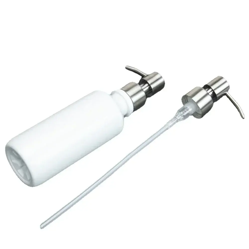 New 304 Stainless Steel Hand Liquid Soap Pump Dispenser Head Nozzle for Bathroom Kitchen Foam Soap Shampoo Dispenser Accessories
