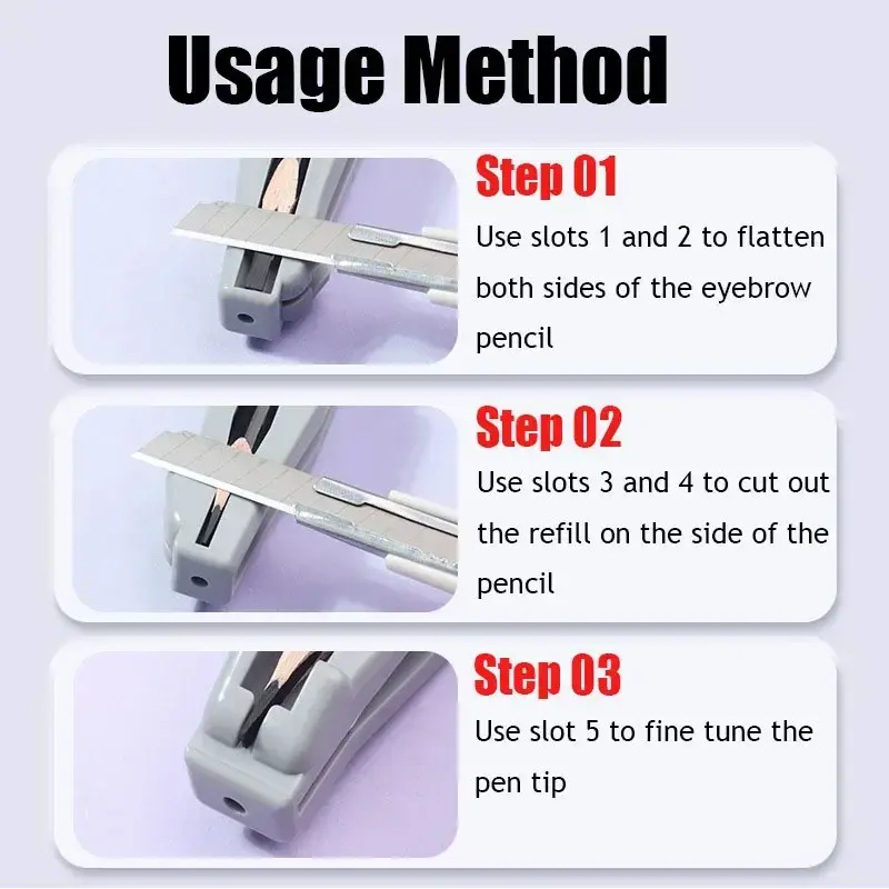 HOT Microblading Eyebrow Pencil Sharpener Eyebrow Pencil Sharpening Tip Thin Tool for Semi-Permanent Eyebrow Makeup Profiler Pen