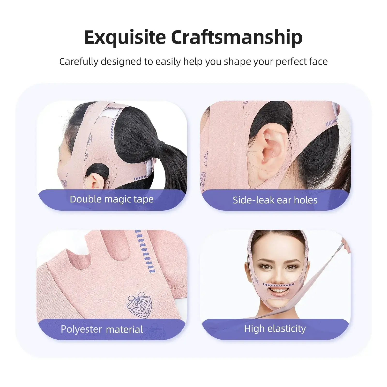Women Face Slimming Bandage Lifting V Line Shaper Chin Cheek Lift Up Belt Anti Wrinkle Strap Facial Beauty Skin Care Tools