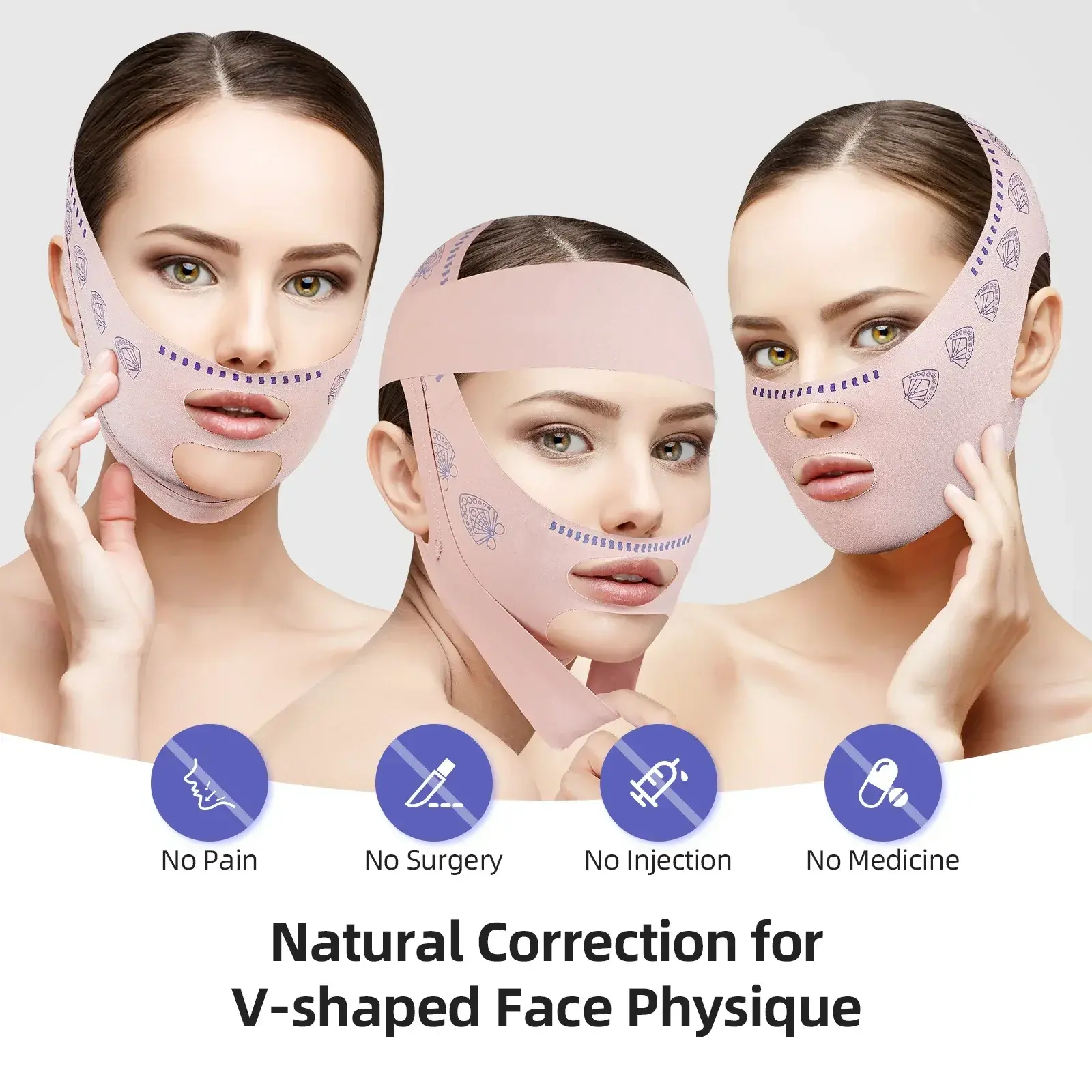 Women Face Slimming Bandage Lifting V Line Shaper Chin Cheek Lift Up Belt Anti Wrinkle Strap Facial Beauty Skin Care Tools