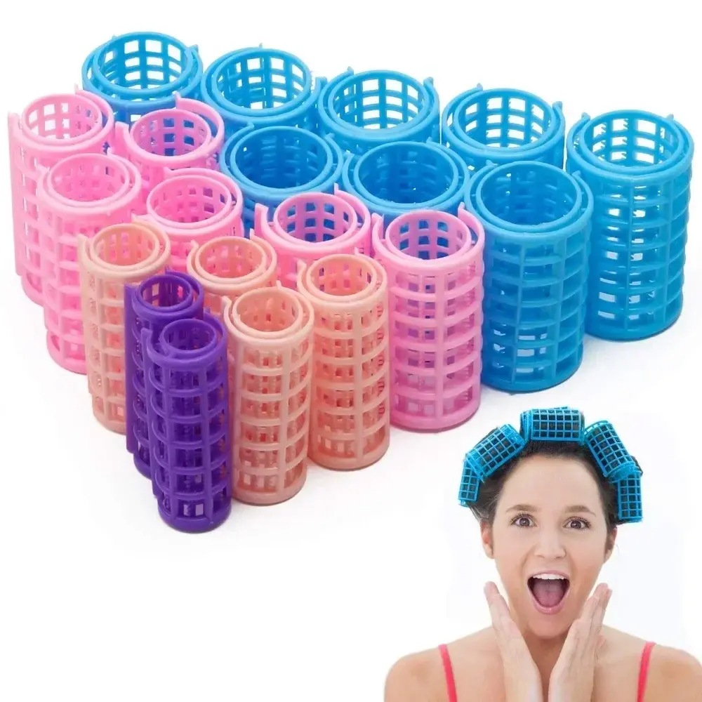 14/8/12/10/6Pcs Heatless Hair Curler No Heat Hair Rollers Plastic Lazy Curls Root Perm Rods Bangs Curling Rod Hair Styling Tools