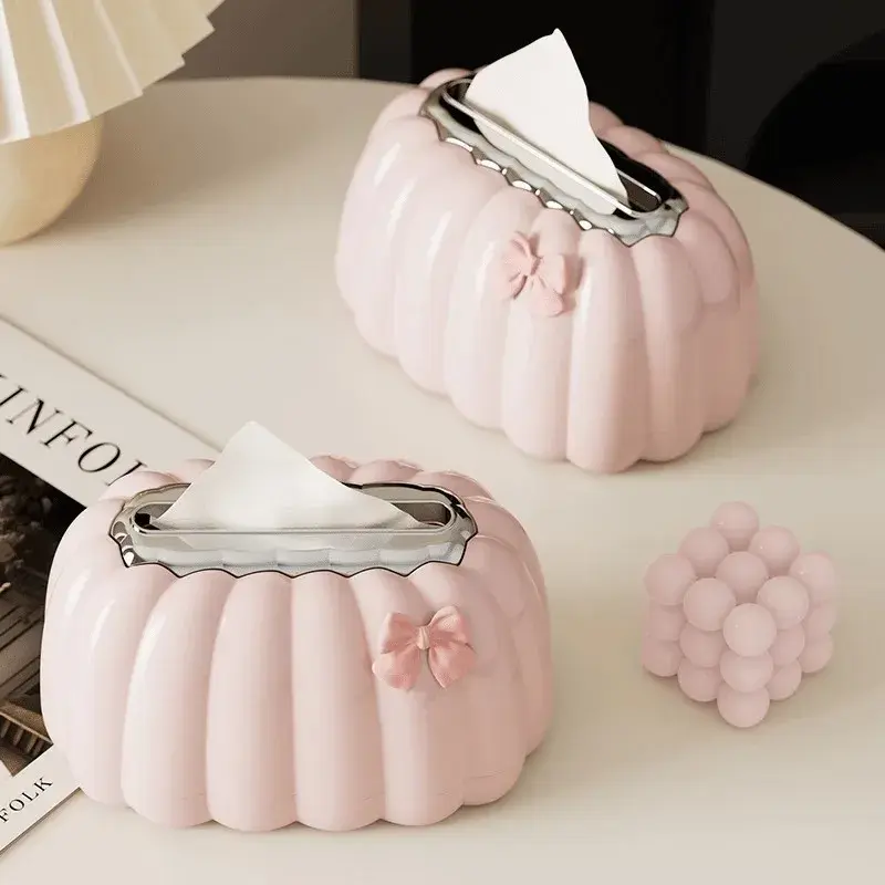nEW Bathroom pumpkin spring tissue holder home creative paper box Kitchen Paper Container Desktop Toilet Paper Holder