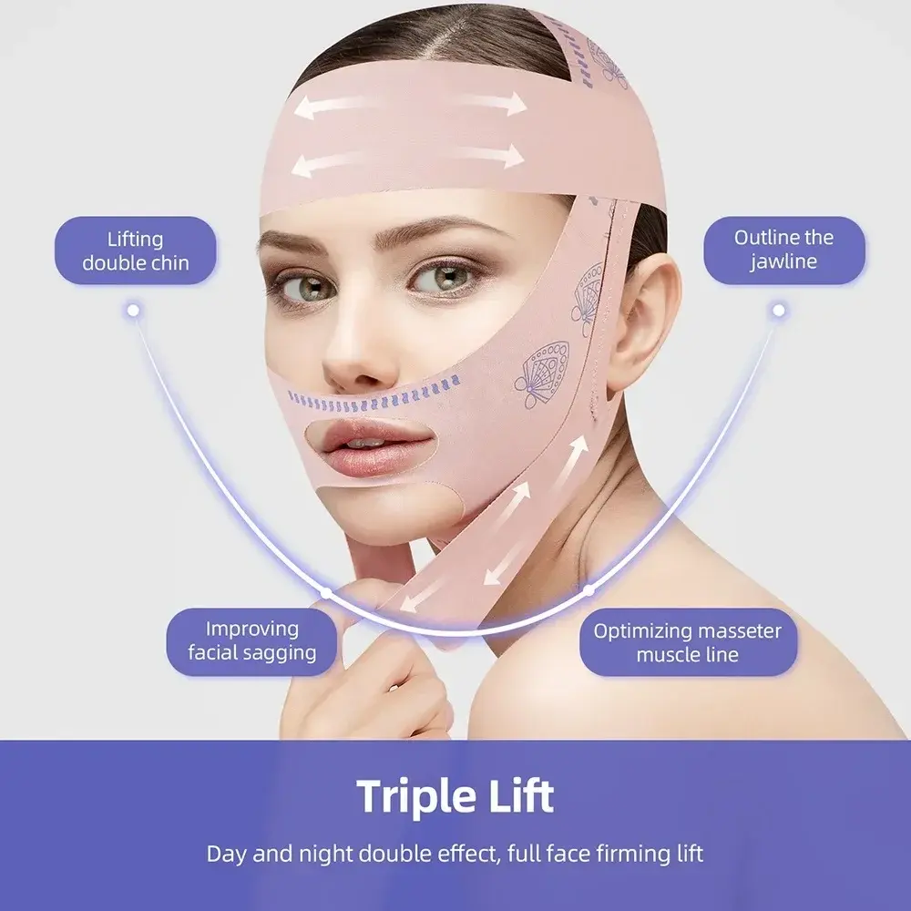 Women Face Slimming Bandage Lifting V Line Shaper Chin Cheek Lift Up Belt Anti Wrinkle Strap Facial Beauty Skin Care Tools