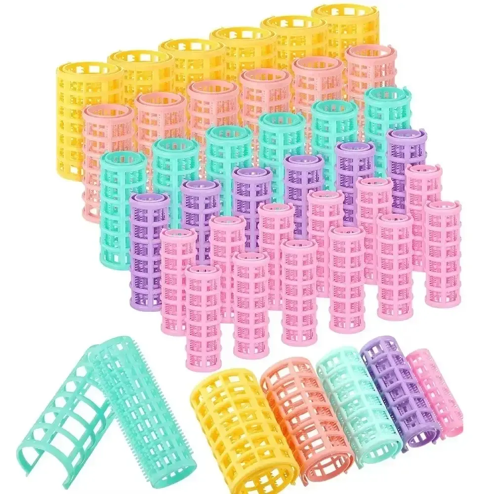 14/8/12/10/6Pcs Heatless Hair Curler No Heat Hair Rollers Plastic Lazy Curls Root Perm Rods Bangs Curling Rod Hair Styling Tools