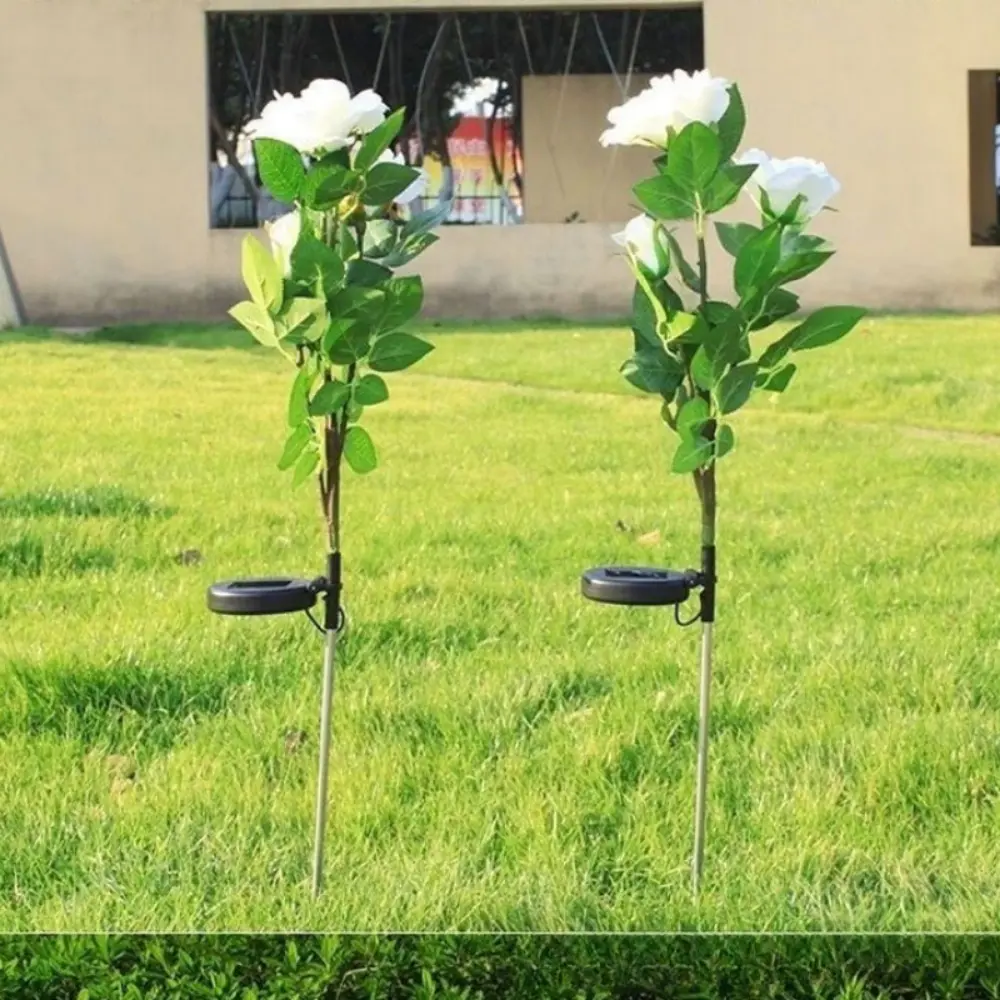 Good-looking Rose Solar Light Rose Charm Light Colors Used for Decorative Atmosphere Lights in Courtyards Lawn Gardens