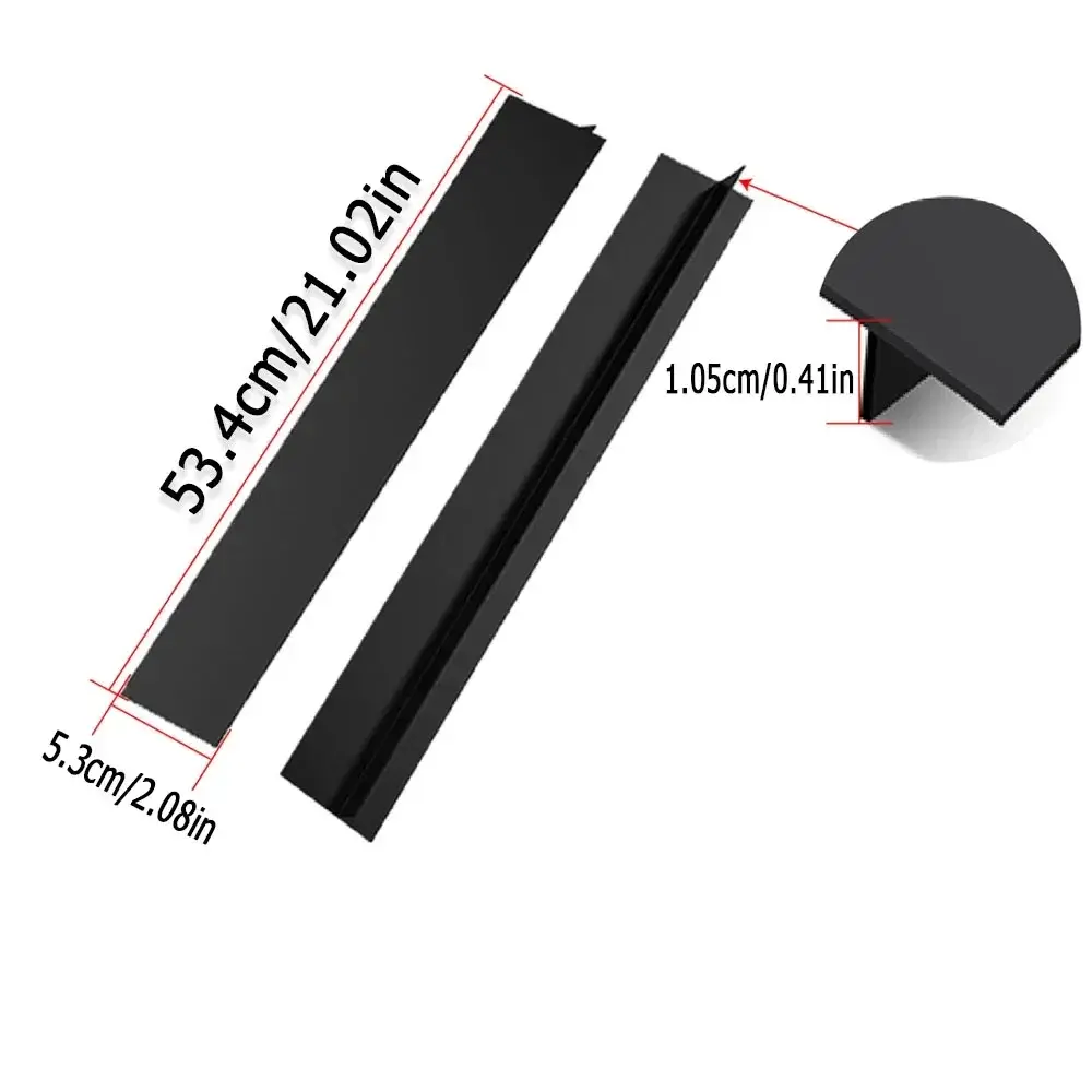 New Bathroom Leak Proof Gas Stove Silicone Sealing Strip Kitchen Anti-Oil Anti-Stain Silicone Insert Strip Kitchen Accessories