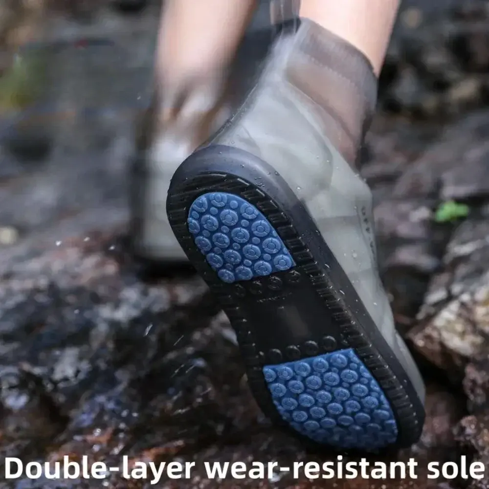New Waterproof Shoe Covers Silicone Anti-Slip Rain Boot Unisex Sneakers Protector For Outdoor Rainy Day Protectors Shoes Cover