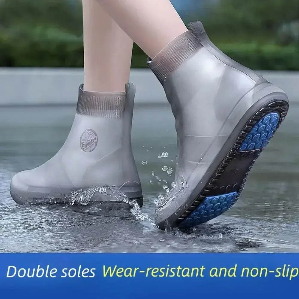 New Waterproof Shoe Covers Silicone Anti-Slip Rain Boot Unisex Sneakers Protector For Outdoor Rainy Day Protectors Shoes Cover