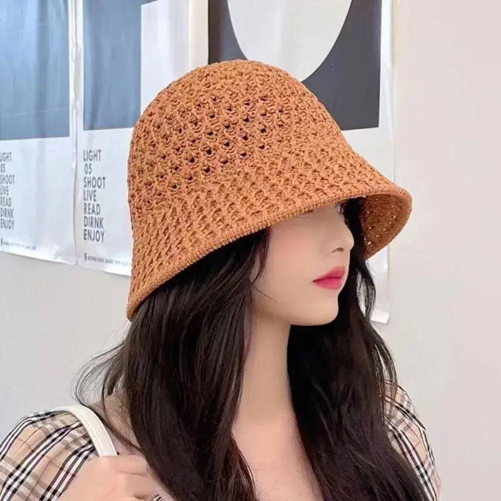 Outdoor Womens UV Protection Sun Hat Breathable Mesh Lightweight Bucket Fisherman Hat for Camping Cycling Summer Travel Beach
