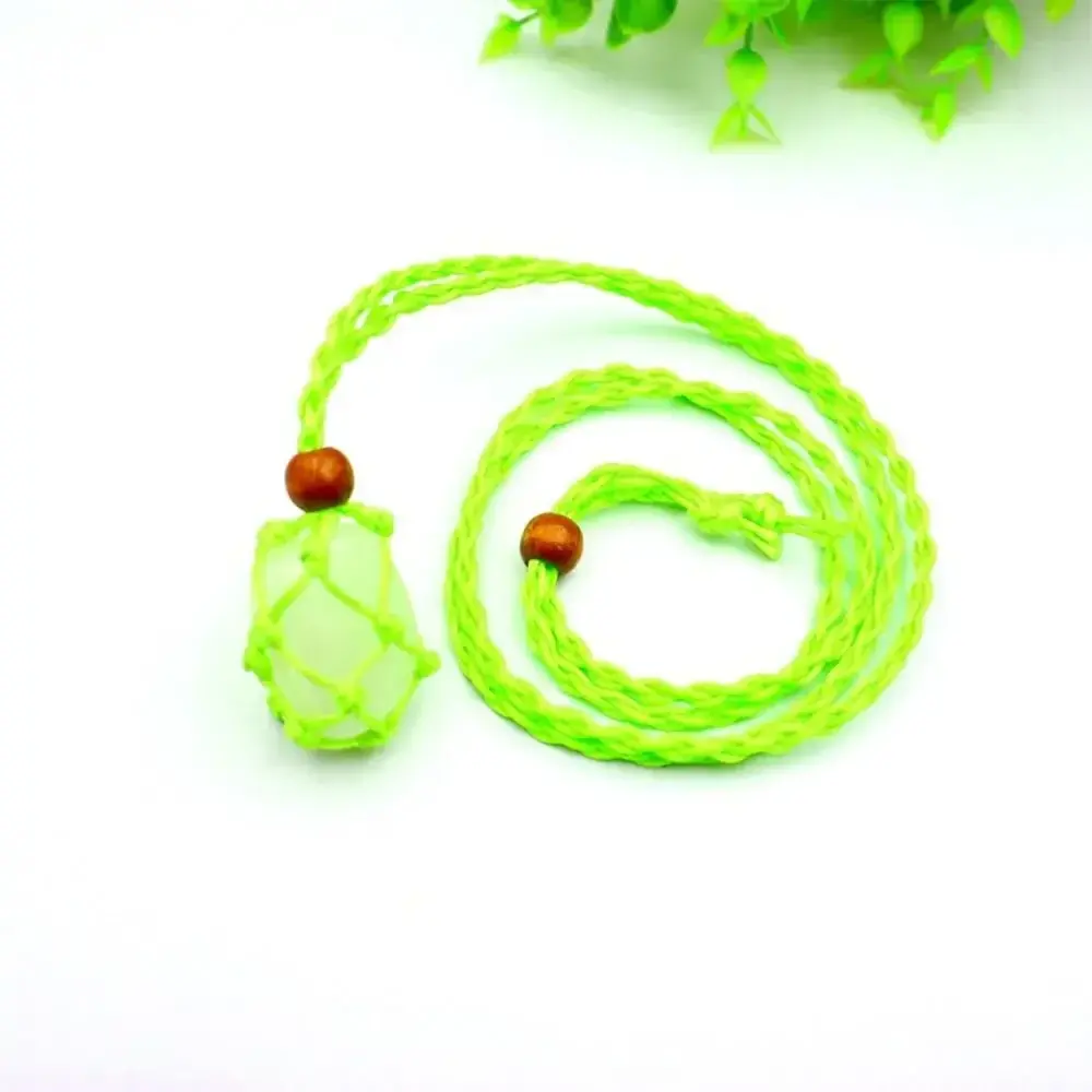 DIY Braided Necklace Cord Length Adjustable Braided Necklace Cord Hand-woven Wax Rope Crystal Necklace Holder Bracelet
