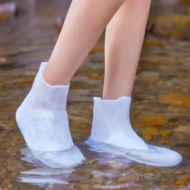 New Waterproof Shoe Covers Silicone Anti-Slip Rain Boot Unisex Sneakers Protector For Outdoor Rainy Day Protectors Shoes Cover