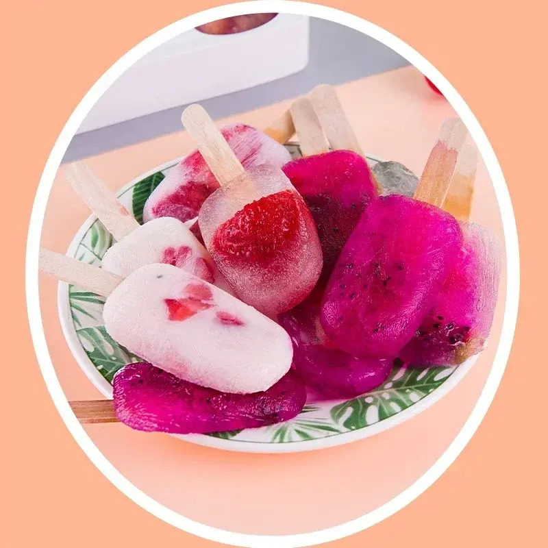 New Silicone Ice Cream Mold DIY Chocolate Dessert Popsicle Moulds Tray Ice Cube Maker Homemade Tools Summer Party Supplies 2024