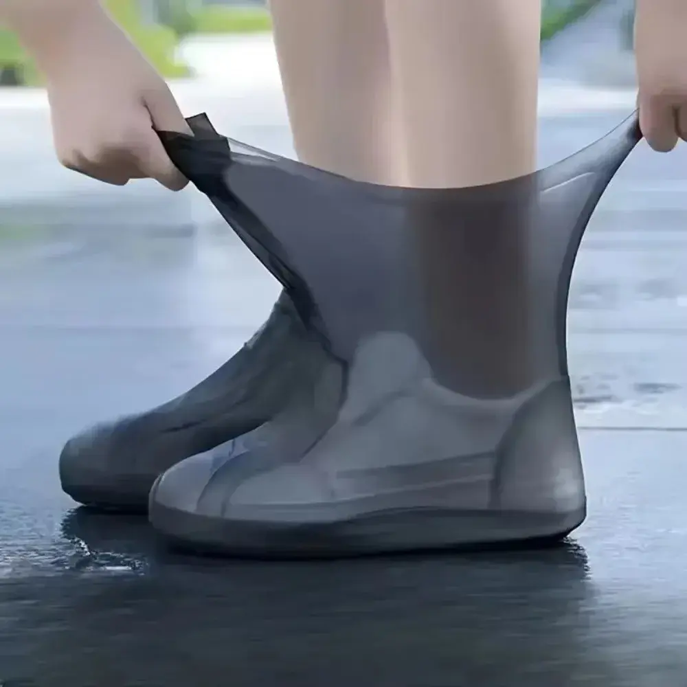 2025 Upgraded Reusable Silicone Rain Boot Covers - Non - Slip & Waterproof for Outdoor Rainy Trips, Ideal Footwear Accessories