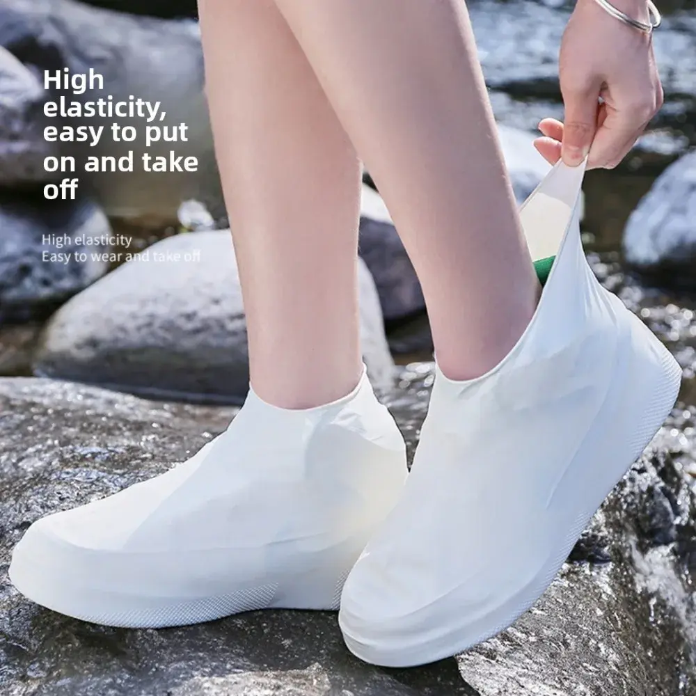 2025 Upgraded Reusable Silicone Rain Boot Covers - Non - Slip & Waterproof for Outdoor Rainy Trips, Ideal Footwear Accessories