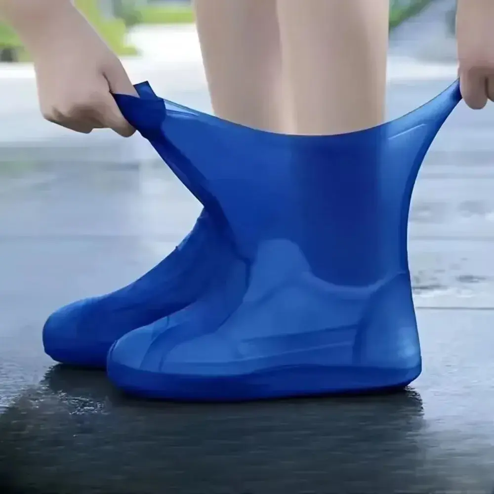 2025 Upgraded Reusable Silicone Rain Boot Covers - Non - Slip & Waterproof for Outdoor Rainy Trips, Ideal Footwear Accessories