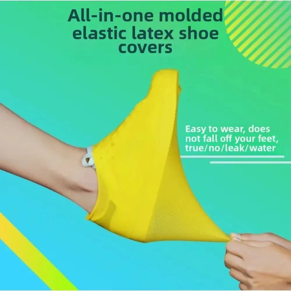 2025 Upgraded Reusable Silicone Rain Boot Covers - Non - Slip & Waterproof for Outdoor Rainy Trips, Ideal Footwear Accessories