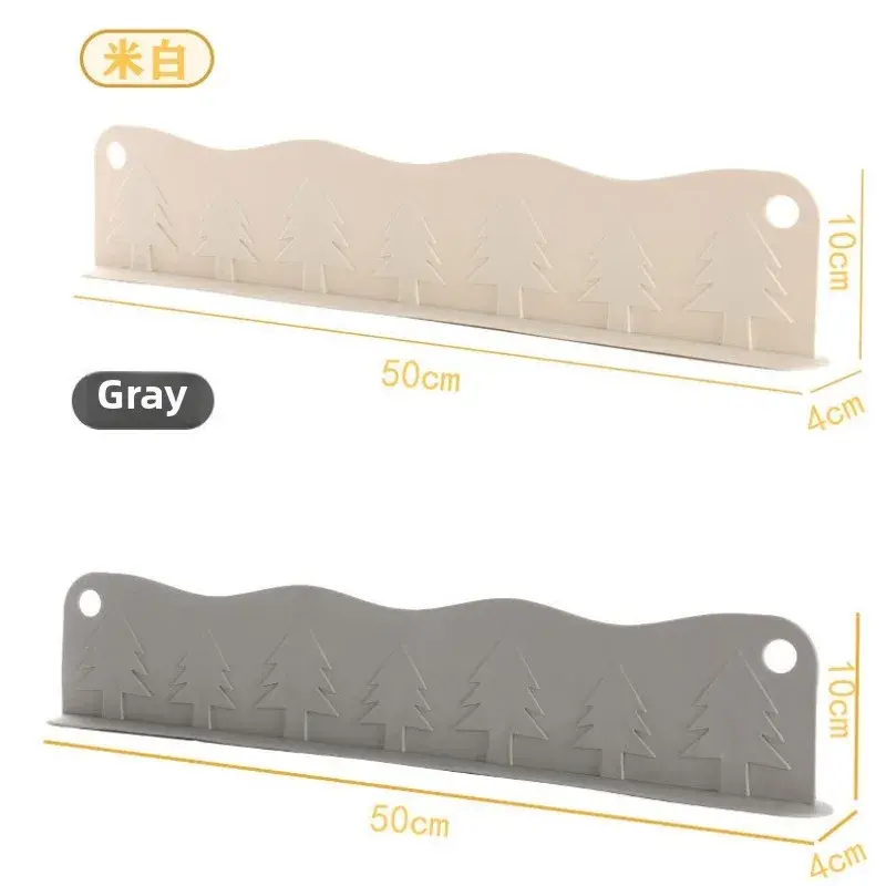 Silicone sink water blocking board suction cup kitchen anti drain and splash baffle bathroom waterproof sealing strip