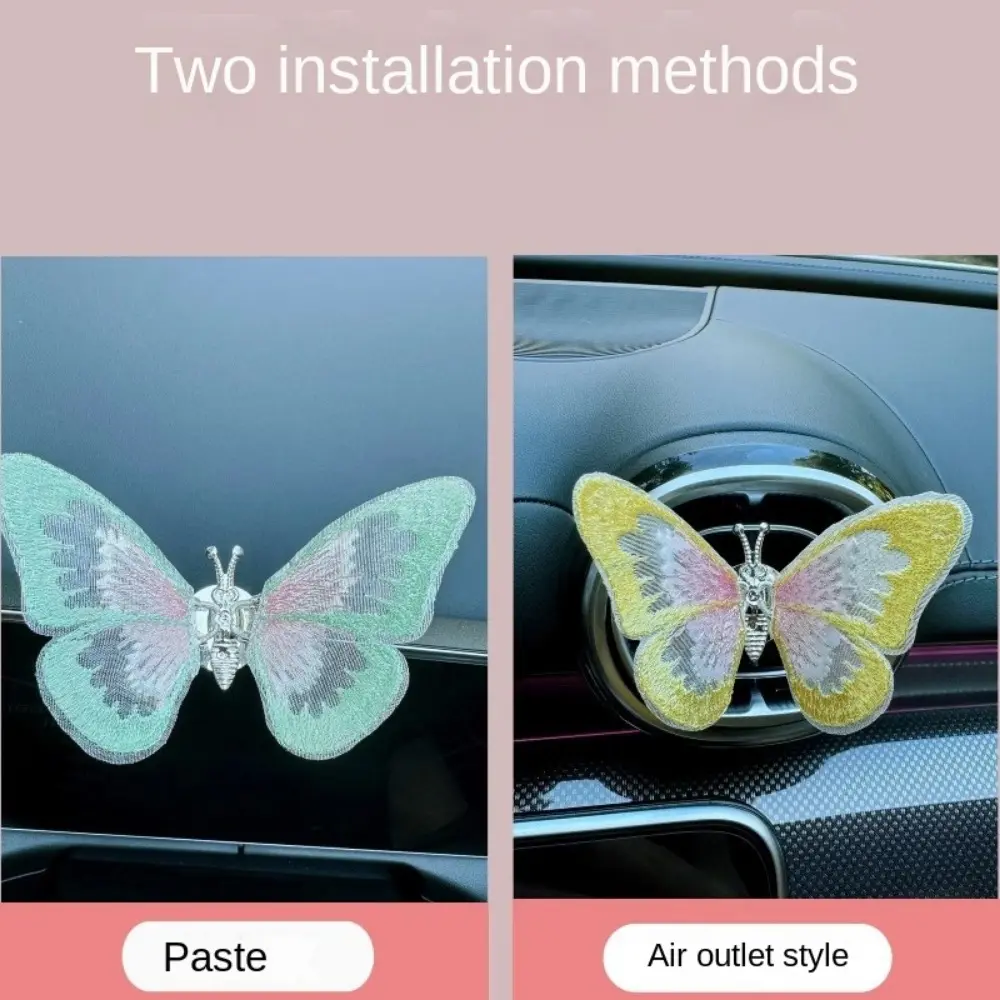 Moving Butterfly Car Center Console Air Outlet Decoration Car Decoration  Ornament Healing Series Interior Decoration Creativity