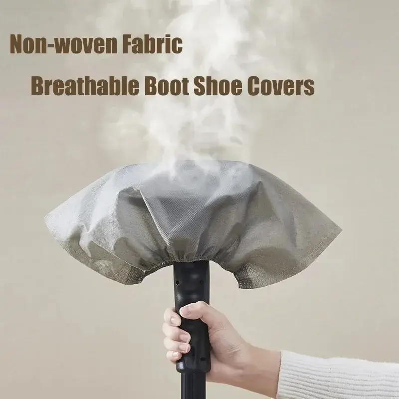 New 100pcs Disposable Boot Shoe Cover Non-Slip Stretchy Foot Booties Shoe Coverings for Workplace Indoor Carpet Floor Protection