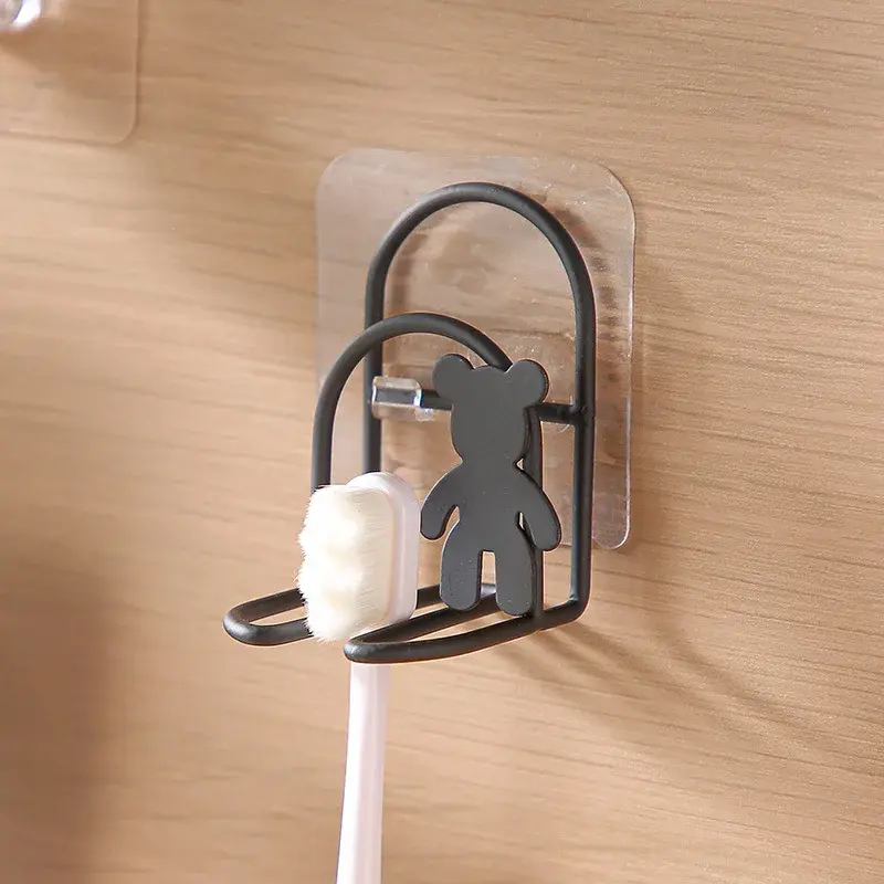 New Bear Electric Toothbrush Toothpaste Storage Rack Set Shoe Rack Washroom Storage Bathroom Indoor Storage and Organizing