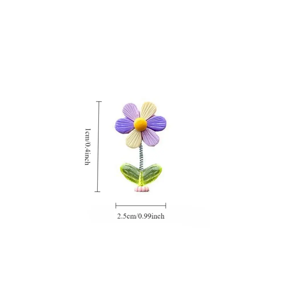 Cute shaking windmill headboard counter bar decoration with colorful flowers car center console decoration cute home decoration