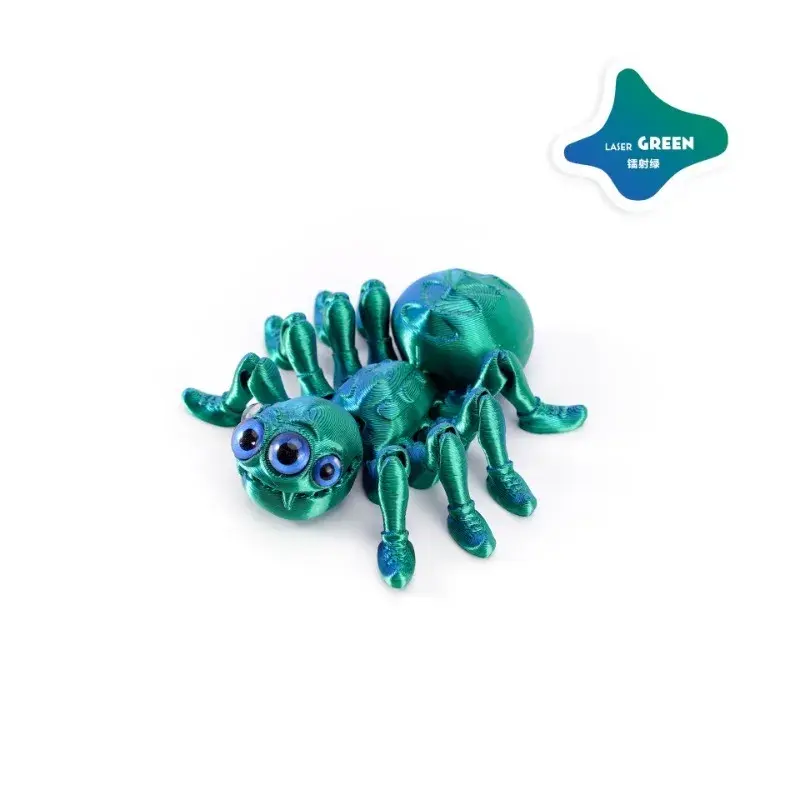 3D Printing Cross-border Hot Selling Multi Eyed Spider Ornament Simulated Animal Desktop Movable and Integrated Joint Crawling