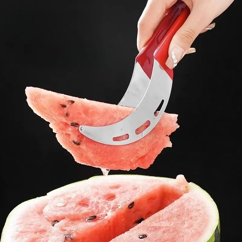 New Stainless Steel Sliced Watermelon Quick Watermelon Cutting Tool Multi Functional Slicer Fruit Slicer Stainless Steel Tool