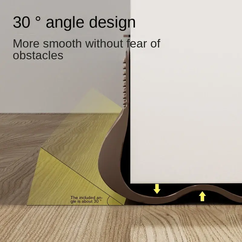 New PVC Flexible Door Bottom Sealing Strip Under Door Draft Stopper Strip OundProof Gasket Weatherstrip Window Draft Guard
