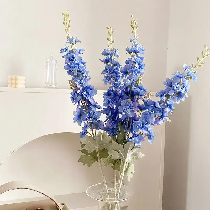 New Silk Artificial Flowers Bouquet Realistic Decor for Home Garden Wedding Party Table Center DIY Vase Ornaments