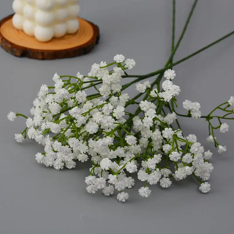 New Simulated Starry Sky with 3 Forks Soft Rubber Bundle Hand held Flowers, Simulated Flowers, Wedding Home Decor, Fake Bouquet