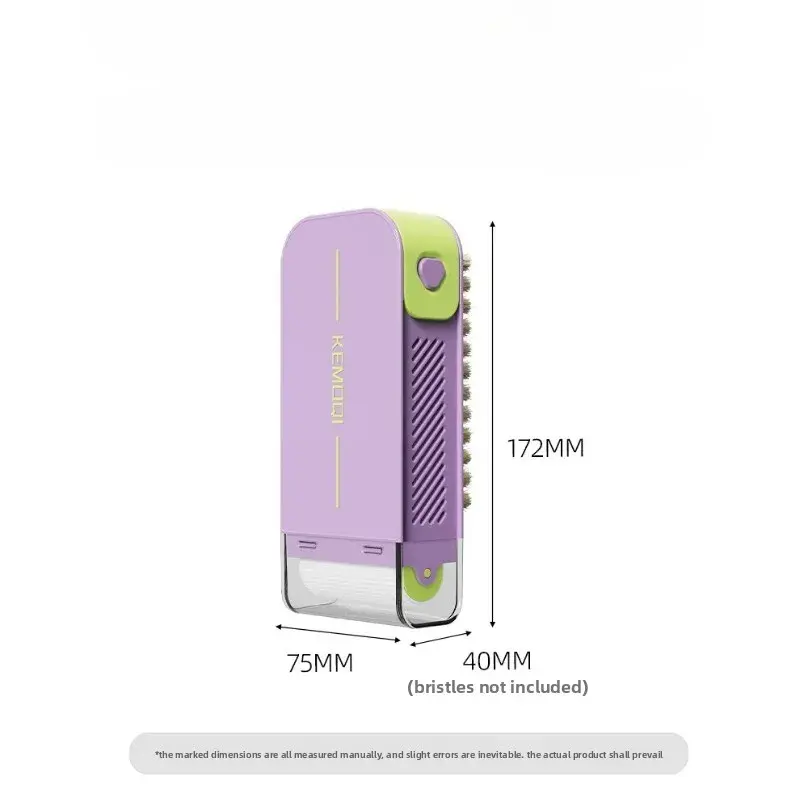 2025 New Household Anti Slip Draining Soap Storage Box Stain Remover Brush with Dense & Soft Bristles Soap Frother