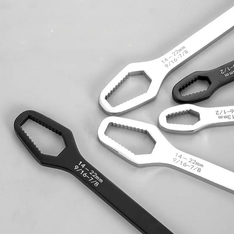 2025 New Universal Double Headed Wrench - Ended Wrench Bidirectional Opening Detachable Design Sizes 8 - 13mm & 14 - 24mm