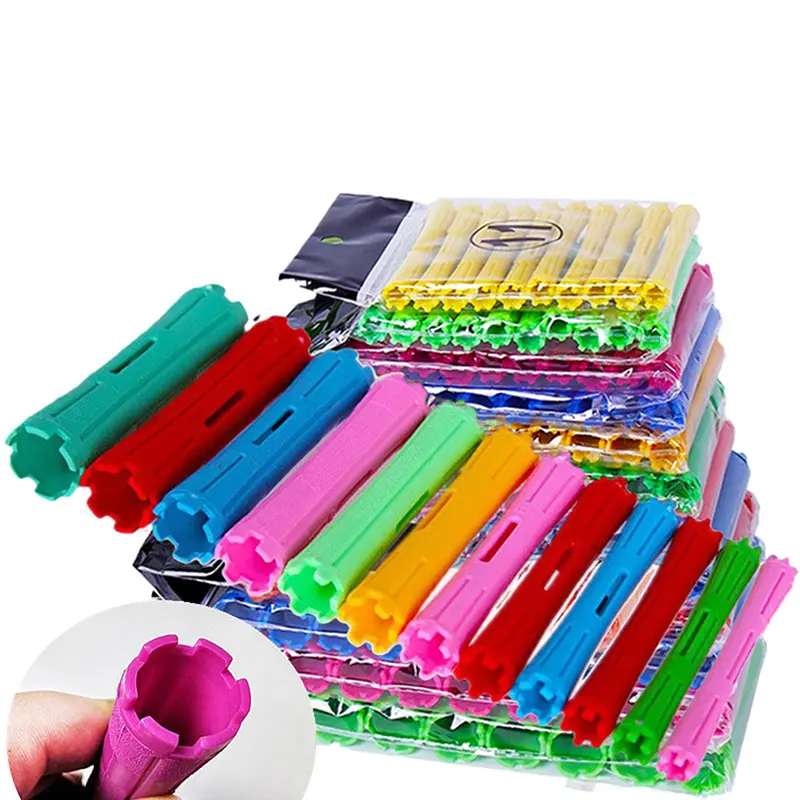 1set 1-2.2cm Heatless Hair Care Hair Curler Roller Grip Styling Roller Curlers Styling Home Use Hair Rollers Hairdressing DIY