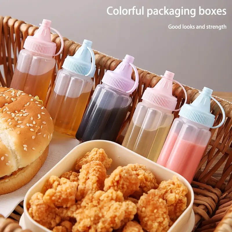 Mini Sauce Squeeze Plastic Seasoning Box Cat Claw Condiment Dressing Salad Dressing Containers For Outdoor Barbecue Camping