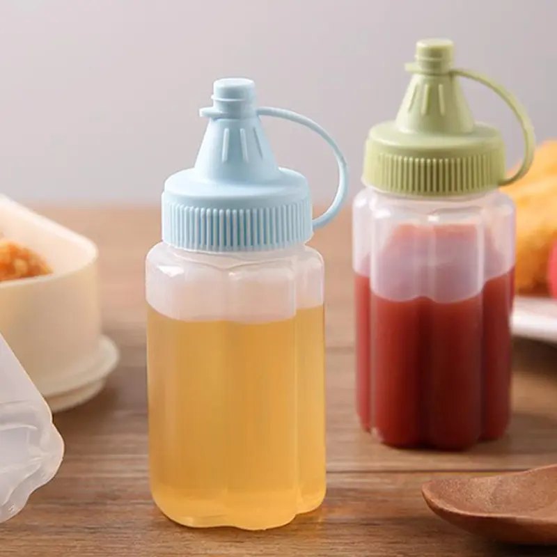 Mini Sauce Squeeze Plastic Seasoning Box Cat Claw Condiment Dressing Salad Dressing Containers For Outdoor Barbecue Camping