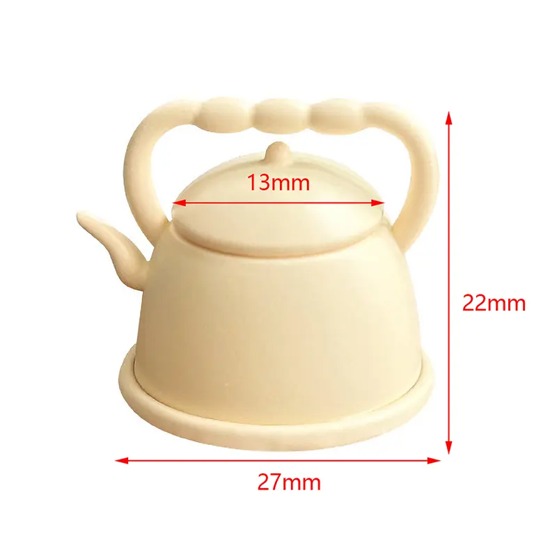 1Pc 1:12 Miniature Teapot Tea Kettle Dollhouse Kitchen Food Accessories Dolls House Kitchen Furniture Teapot