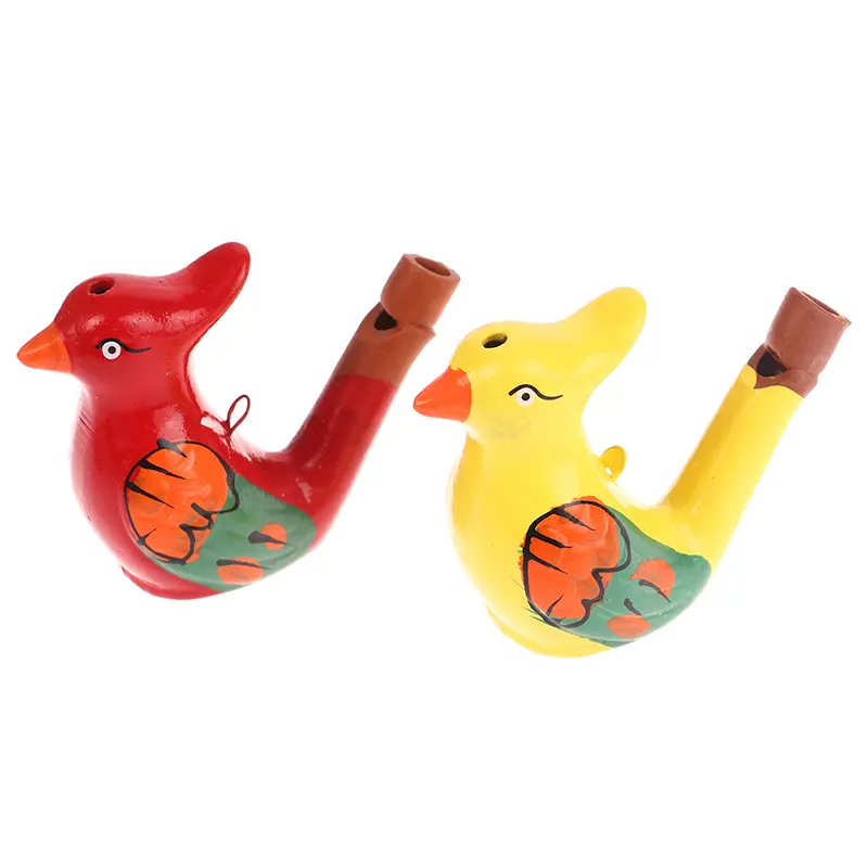 Coloured Drawing Water Bird Whistle for Kid Early Learning Educational Children Toy Musical Instrument Bathtime Musical Toy