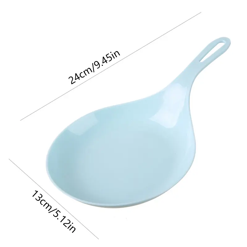 Korean Handheld Dish Fashion White With Handle Large Spoon Tray Fries Fried Chicken Snack Plate Fruit Dessert Cake Platter New