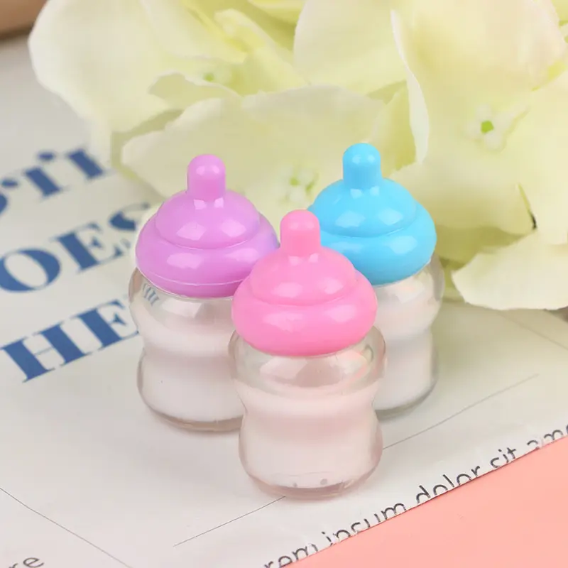 1Pc Kids Pretend Play Games Toys Mini Nipple Baby Doll Pacifier Bottle For Doll House Feeding DIY Accessories Random Color