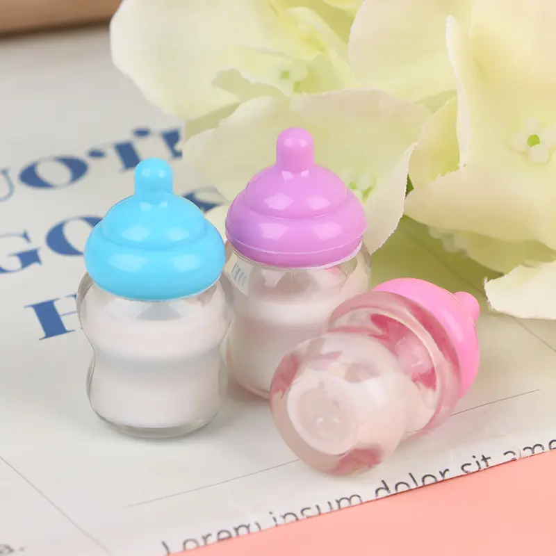 1Pc Kids Pretend Play Games Toys Mini Nipple Baby Doll Pacifier Bottle For Doll House Feeding DIY Accessories Random Color