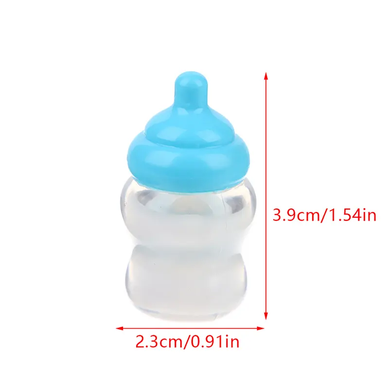 1Pc Kids Pretend Play Games Toys Mini Nipple Baby Doll Pacifier Bottle For Doll House Feeding DIY Accessories Random Color
