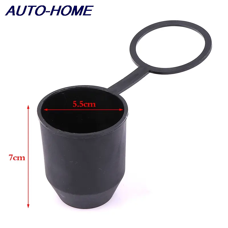 Universal 50mm Auto Tow Bar Ball Cover Accessories Durable Black Cap Towing Hitch Caravan Car Trailer Towball Protective Cover